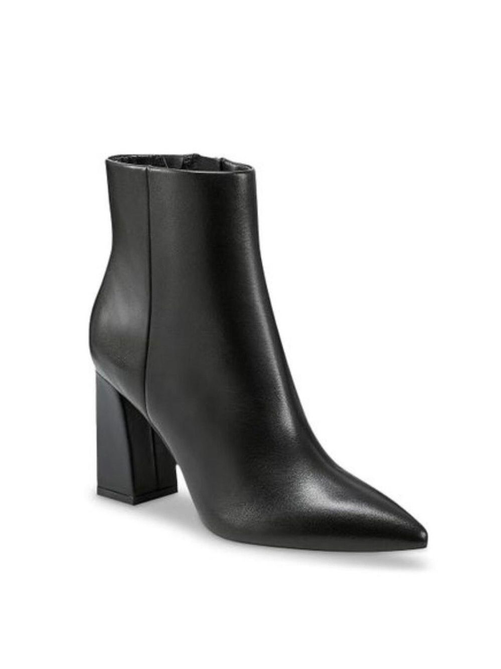 Marc Fisher LTD Jina Pointy Toe Ankle Booties in Black Leather - NWT